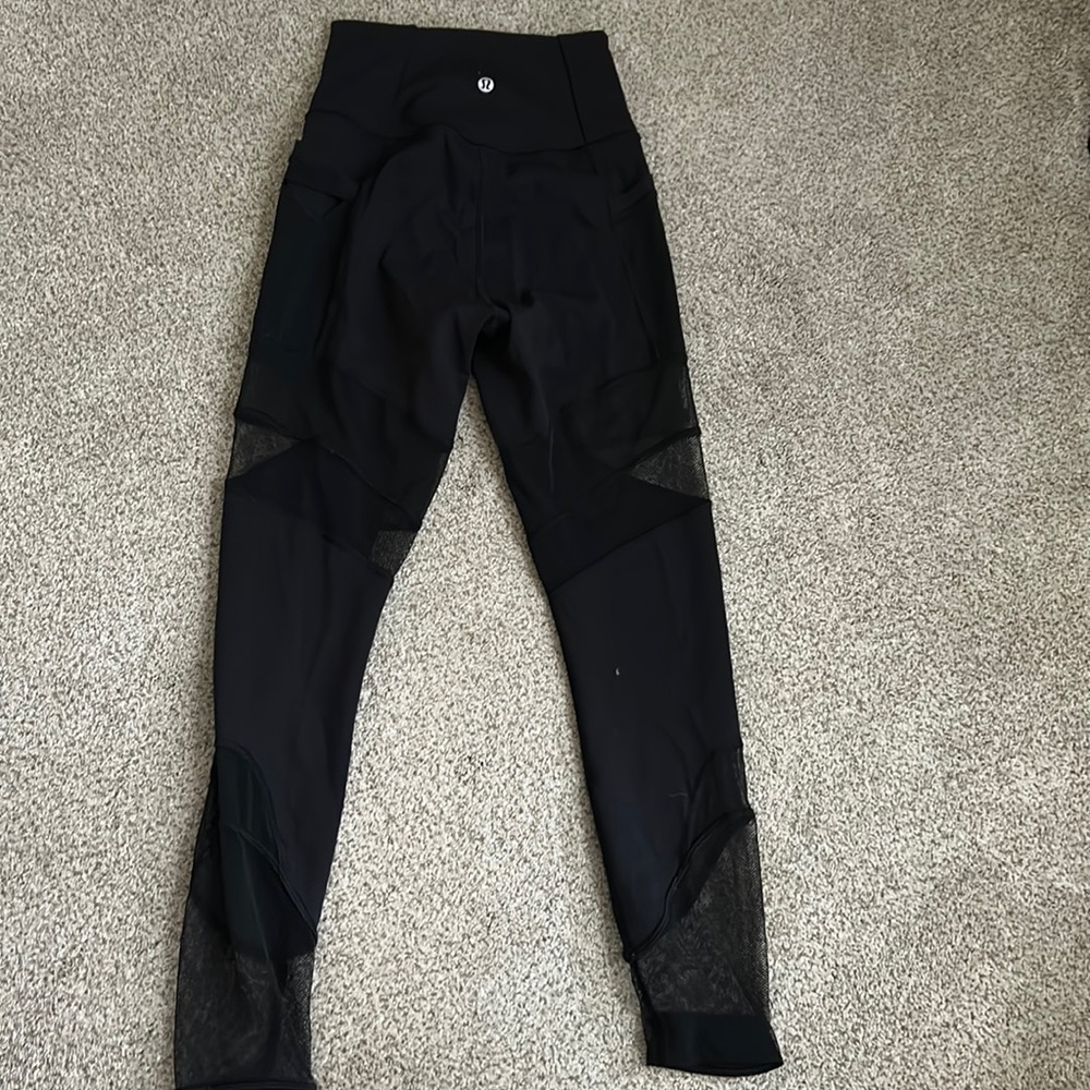 Lululemon Black Mesh Leggings